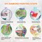 Diamond Painting Kits for Adults Butterfly, 5D Special Shape Diamond Art Kits for Beginners, Crystal Rhinestones Diamond Painting for Home Wall Decoration Gift 12×12inch, Flower